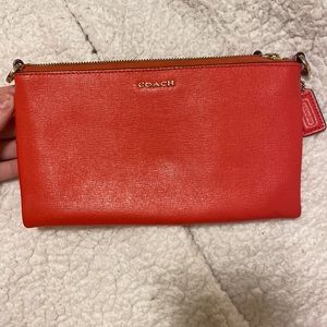Red coach wallet